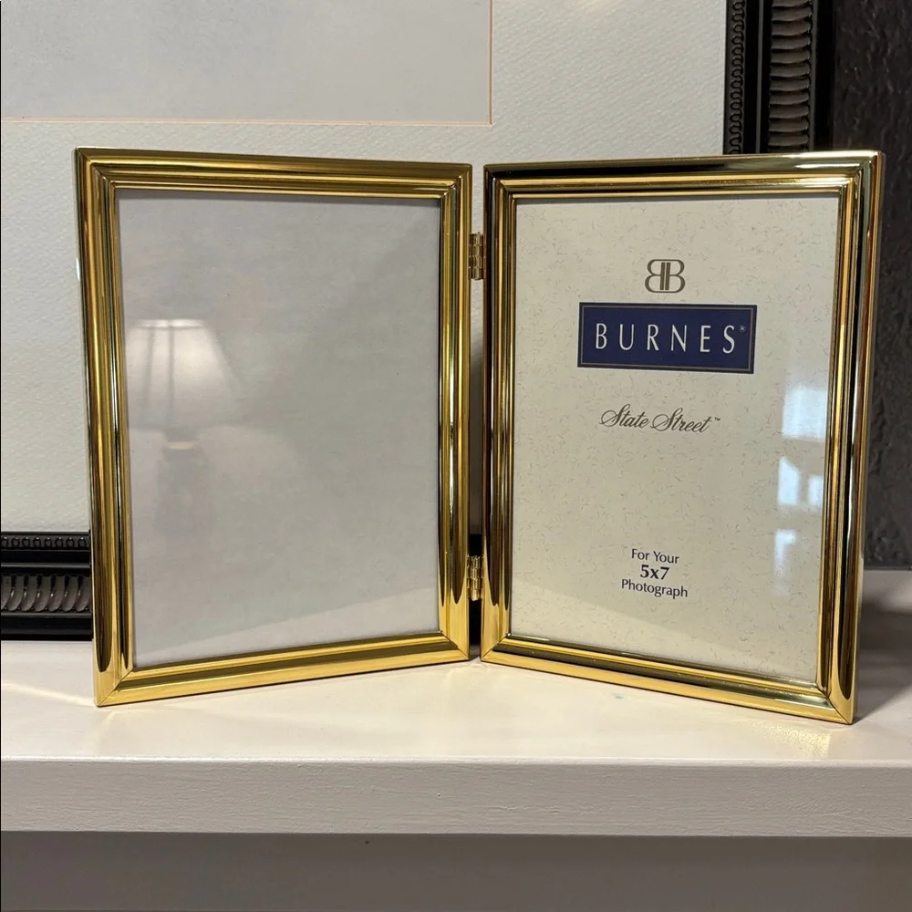 Brass Double Picture Frame